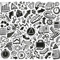 Set of Hand drawn Design vector