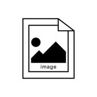 image document . Gallery simple icon vector