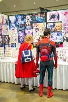 Toronto, Down Toune, On, Canada - Marth 18th, 2024 Display featuring comic books photo