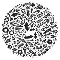 Set of Hand drawn Design vector