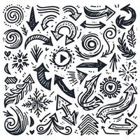 Set of Hand drawn Design vector