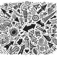 Set of Hand drawn Design vector