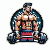 Fitness Bodybuilder design man vector