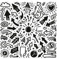 Set of Hand drawn Design vector