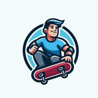 Man playing skateboard Design vector