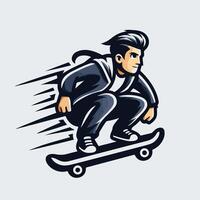 Man playing skateboard Design vector