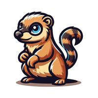 African Civet mascot vector