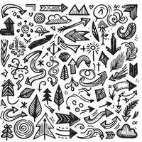 Set of Hand drawn Design vector