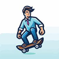 Man playing skateboard Design vector