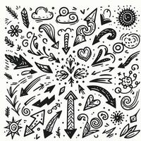 Set of Hand drawn Design vector