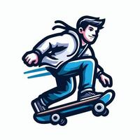 Man playing skateboard Design vector