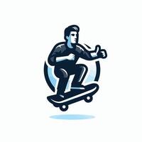 Man playing skateboard Design vector