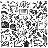 Set of Hand drawn Design vector