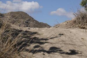 walking path in the almanzora valley, almeria, andalucia, spain photo