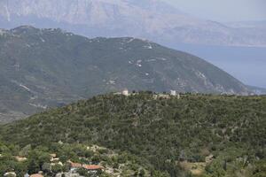 mountains on lefkada, greece photo