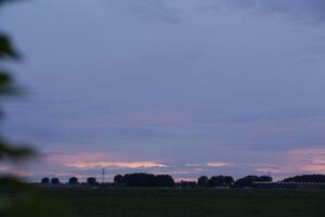 sunset in the netherlands photo