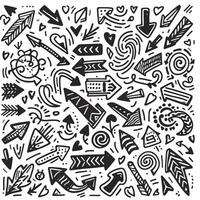 Set of Hand drawn Design vector