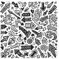 Set of Hand drawn Design vector