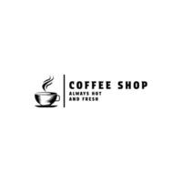 cup of coffee shop logo design concept idea vector