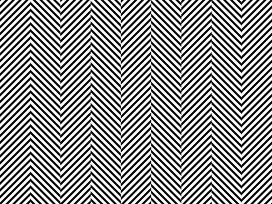 Herringbone black pattern seamless isolated on white. Illustration