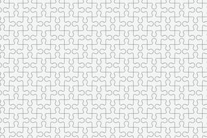 Background with pieces of white puzzle vector