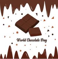 World Chocolate Day Art and Illustration vector