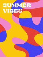 Creative concept of summer bright and juicy cards set. Modern abstract art design with liquid shapes with overlay effect. Templates for celebration, ads, branding, banner, cover, label, poster, sales vector