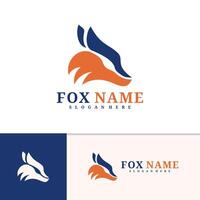 Fox logo template, Creative Fox head logo design concepts vector