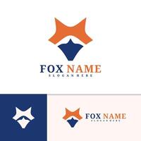 Fox logo template, Creative Fox head logo design concepts vector