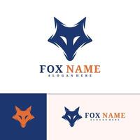 Fox logo template, Creative Fox head logo design concepts vector