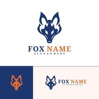 Fox logo template, Creative Fox head logo design concepts vector