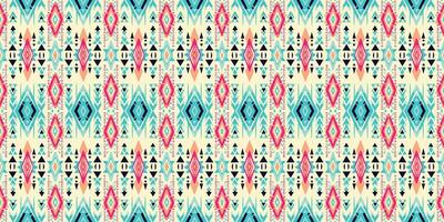 Seamless batik pattern,Seamless tribal batik pattern,and Seamless colorful pattern resemble ethnic boho, Aztec,and ikat styles.designed for use in wallpaper,fabric,curtain,carpet vector