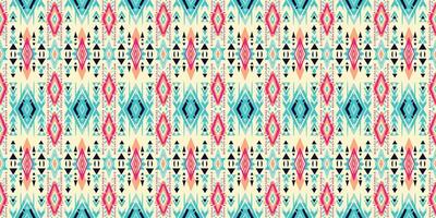 Seamless batik pattern,Seamless tribal batik pattern,and Seamless colorful pattern resemble ethnic boho, Aztec,and ikat styles.designed for use in wallpaper,fabric,curtain,carpet vector