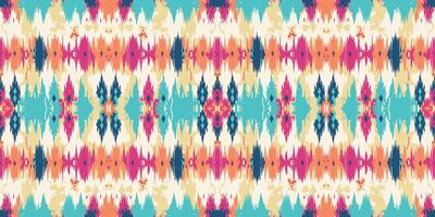 Seamless batik pattern,Seamless tribal batik pattern,and Seamless colorful pattern resemble ethnic boho, Aztec,and ikat styles.designed for use in wallpaper,fabric,curtain,carpet vector