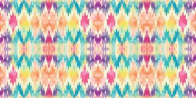 Seamless batik pattern,Seamless tribal batik pattern,and Seamless colorful pattern resemble ethnic boho, Aztec,and ikat styles.designed for use in wallpaper,fabric,curtain,carpet vector