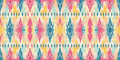 Seamless batik pattern,Seamless tribal batik pattern,and Seamless colorful pattern resemble ethnic boho, Aztec,and ikat styles.designed for use in wallpaper,fabric,curtain,carpet vector