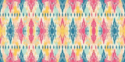 Seamless batik pattern,Seamless tribal batik pattern,and Seamless colorful pattern resemble ethnic boho, Aztec,and ikat styles.designed for use in wallpaper,fabric,curtain,carpet vector