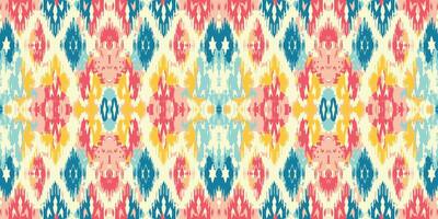 Seamless batik pattern,Seamless tribal batik pattern,and Seamless colorful pattern resemble ethnic boho, Aztec,and ikat styles.designed for use in wallpaper,fabric,curtain,carpet vector