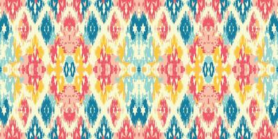 Seamless batik pattern,Seamless tribal batik pattern,and Seamless colorful pattern resemble ethnic boho, Aztec,and ikat styles.designed for use in wallpaper,fabric,curtain,carpet vector