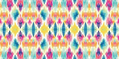 Seamless batik pattern,Seamless tribal batik pattern,and Seamless colorful pattern resemble ethnic boho, Aztec,and ikat styles.designed for use in wallpaper,fabric,curtain,carpet vector