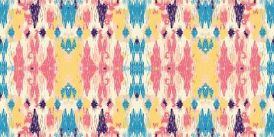 Seamless batik pattern,Seamless tribal batik pattern,and Seamless colorful pattern resemble ethnic boho, Aztec,and ikat styles.designed for use in wallpaper,fabric,curtain,carpet vector