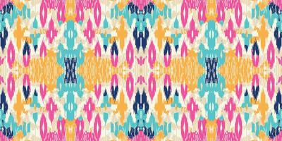 Seamless batik pattern,Seamless tribal batik pattern,and Seamless colorful pattern resemble ethnic boho, Aztec,and ikat styles.designed for use in wallpaper,fabric,curtain,carpet vector
