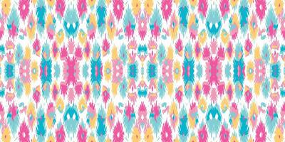 Seamless batik pattern,Seamless tribal batik pattern,and Seamless colorful pattern resemble ethnic boho, Aztec,and ikat styles.designed for use in wallpaper,fabric,curtain,carpet vector