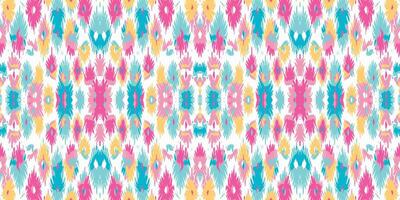 Seamless batik pattern,Seamless tribal batik pattern,and Seamless colorful pattern resemble ethnic boho, Aztec,and ikat styles.designed for use in wallpaper,fabric,curtain,carpet vector