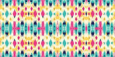 Seamless batik pattern,Seamless tribal batik pattern,and Seamless colorful pattern resemble ethnic boho, Aztec,and ikat styles.designed for use in wallpaper,fabric,curtain,carpet vector