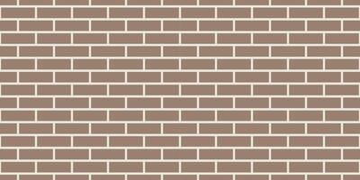 Brick wall seamless pattern. Simple endless architecture background. Brown geometric repeatable brickwork texture vector