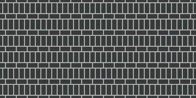 Brick wall seamless pattern. Architecture construction background. Black geometric repeatable brickwork texture vector