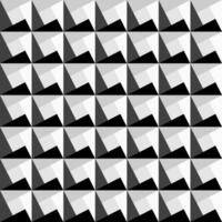 Black and white seamless geometric texture. Decorative monochrome background. 3d endless design vector