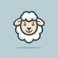 Sheep icon, animal head. lamb symbol. vector