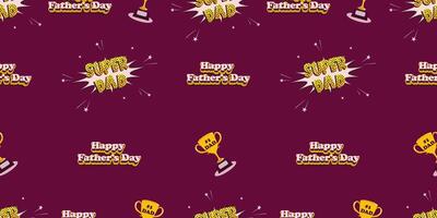 Seamless background for celebrating Father's Day isolated background. vector